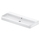 Duravit QATEGO lavabo consolle L.120 cm, con troppopieno, senza foro per rubinetteria, colore bianco 2382120060