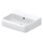 Duravit QATEGO lavabo consolle rettificato L.50 cm, con troppopieno, senza foro per rubinetteria, colore bianco 2382500028