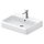 Duravit QATEGO lavabo consolle rettificato L.60 cm, con troppopieno e foro per rubinetteria, colore bianco 2382600027