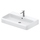 Duravit QATEGO lavabo consolle rettificato L.80 cm, con troppopieno e foro per rubinetteria, colore bianco 2382800027