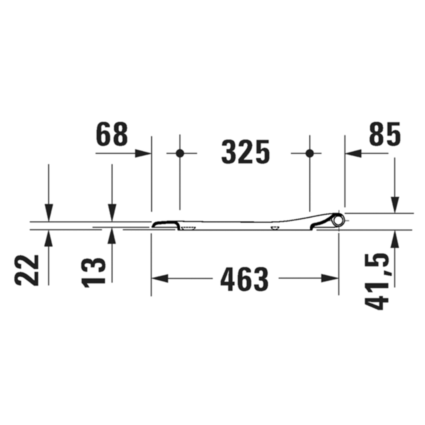 Immagine di Duravit QATEGO sedile con coperchio per vaso, cerniere in acciaio inox, a chiusura rallentata, colore bianco 0027190000