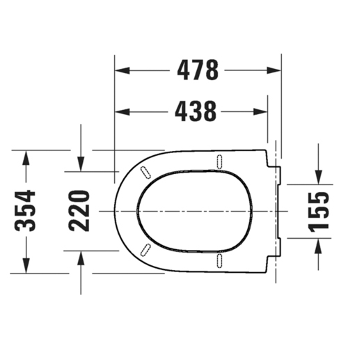 Immagine di Duravit QATEGO sedile con coperchio per vaso, cerniere in acciaio inox, a chiusura rallentata, colore bianco 0027190000