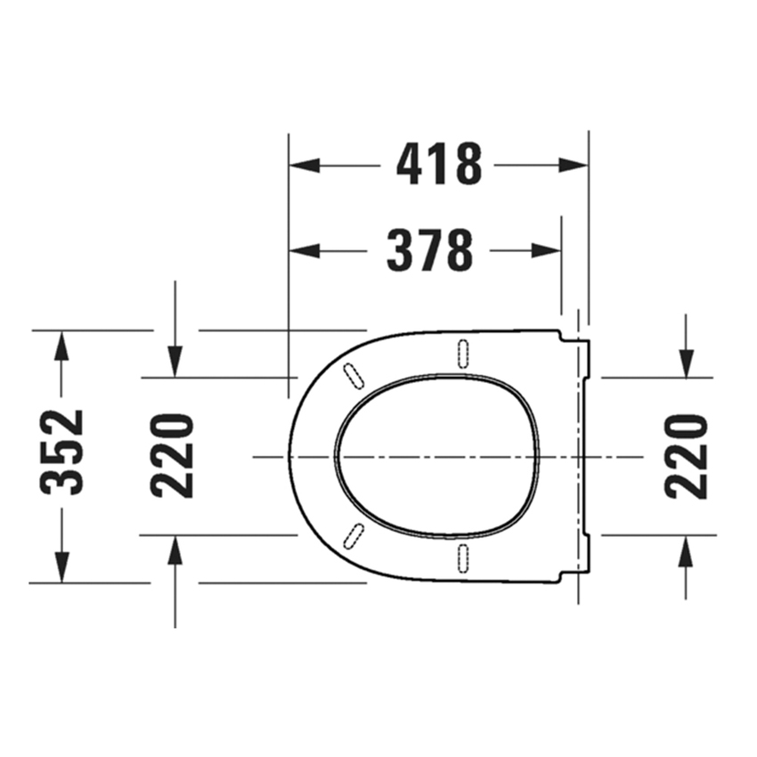 Immagine di Duravit QATEGO sedile con coperchio per vaso, rimovibile, cerniere in acciaio inox, a chiusura rallentata, colore bianco 0027490000