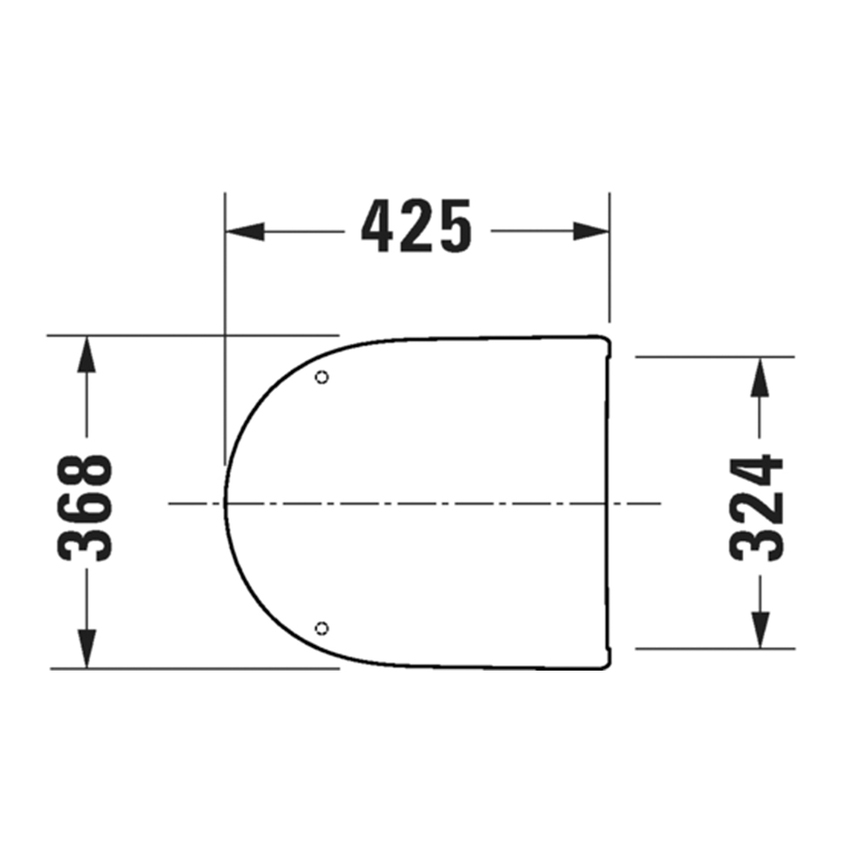 Immagine di Duravit QATEGO sedile con coperchio per vaso, rimovibile, cerniere in acciaio inox, a chiusura rallentata, colore bianco 0027490000