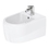 Immagine di Duravit QATEGO bidet sospeso, con troppopieno e foro per rubinetteria, colore bianco 2263150000