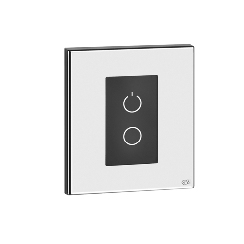 Immagine di Gessi Kit opzionale tastiera capacitiva per controllo della cromoterapia con connettore IP, finitura steel brushed RIR5255#239