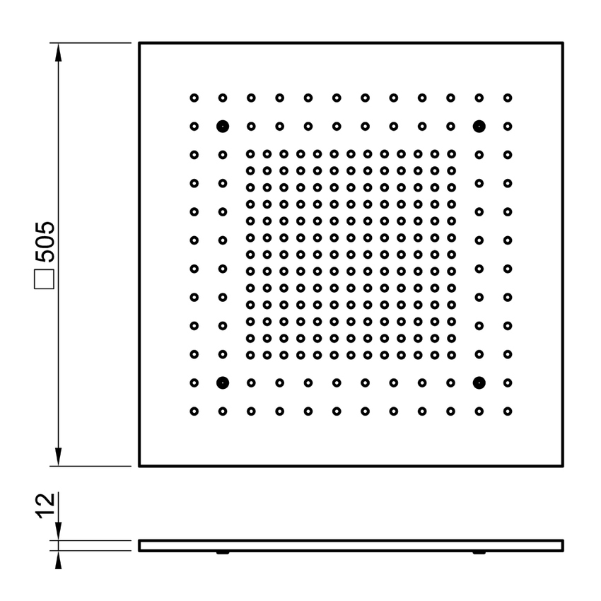Immagine di Gessi AFILO cover estetica 50 cm, finitura copper PVD 57012#030