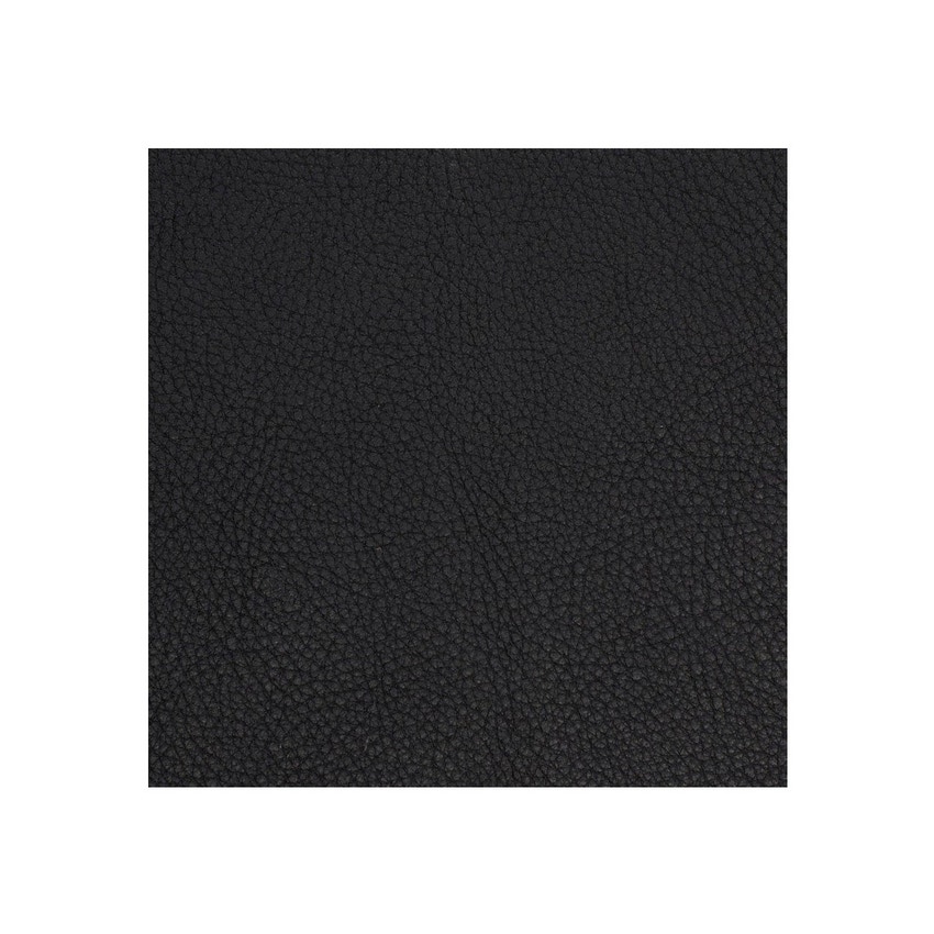 Immagine di Mussi PALCO poltrona L.62 cm P.80 cm in legno massello di mogano, rivestita in pelle colore nero P62-LEATHER#B