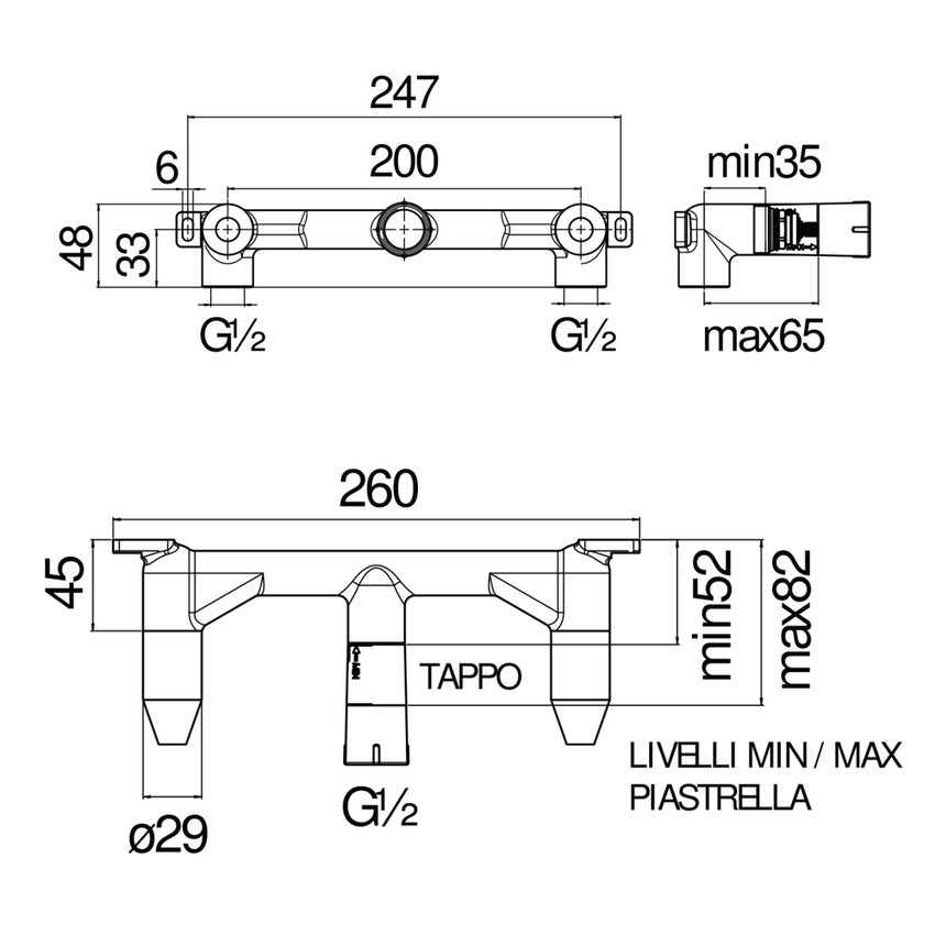 Immagine di Nobili Corpo incasso per miscelatore a parete WE00298