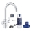 Immagine di Grohe BLUE PURE BAUCURVE miscelatore monocomando per lavello con sistema filtrante dell’acqua, finitura cromo 30581000