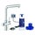 Grohe BLUE PURE MINTA miscelatore monocomando per lavello con sistema filtrante dell’acqua, finitura cromo 30589000