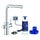 Grohe BLUE PURE MINTA miscelatore monocomando per lavello con sistema filtrante dell’acqua e doccetta estraibile finitura cromo lucido 30591000