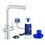 Immagine di Grohe BLUE PURE MINTA miscelatore monocomando per lavello con sistema filtrante dell’acqua e doccetta estraibile, finitura cromo satinato 1000141