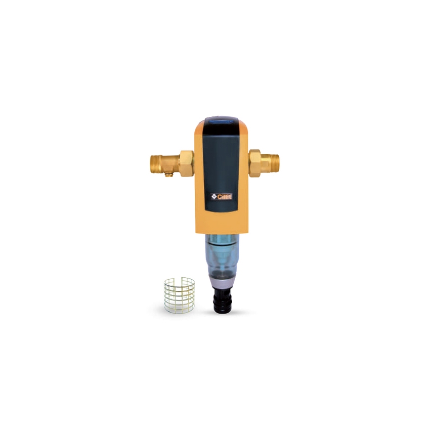 Immagine di Cillit Multipur A Deltapi Bio filtro dissabbiatore di sicurezza autopulente automatico, con frequenza di lavaggio programmabile, raccordo 1 ¼" 012966AG