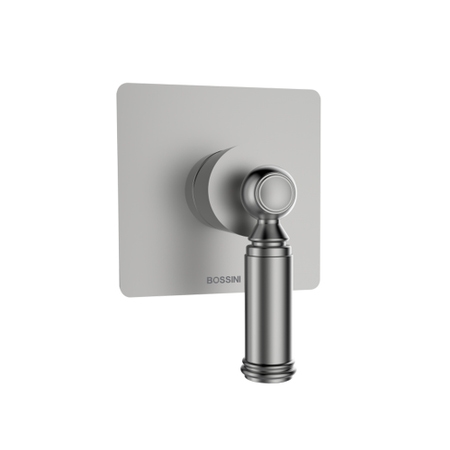 Immagine di Bossini LIBERTY LINE miscelatore monocomando 1 via, senza corpo incasso, finitura nichel spazzolato Z00067000094005