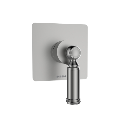 Immagine di Bossini LIBERTY LINE miscelatore monocomando 1 via, senza corpo incasso, finitura nichel spazzolato Z00067000094005