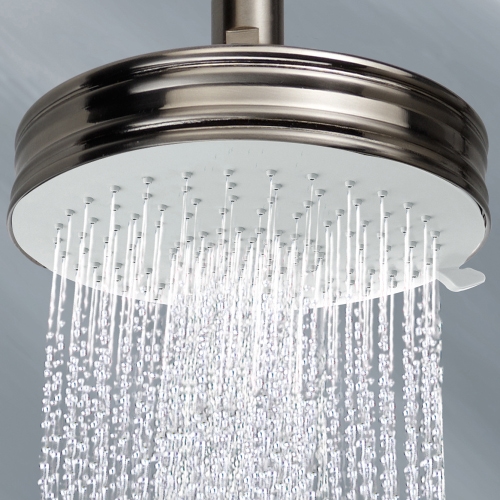 Immagine di Bossini LIBERTY LINE soffione Liberty/3 Ø 14 cm, autopulente, con snodo 1/2" F, finitura nichel spazzolato I00742000094005