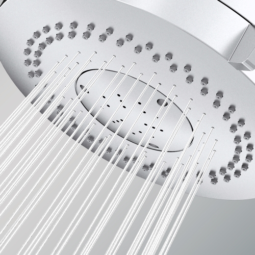 Immagine di Bossini LIBERTY LINE soffione Classic/3 LP Ø 11 cm, con snodo, attacchi da 1/2" F, finitura cromo I00225000030005