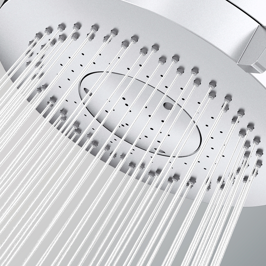 Immagine di Bossini LIBERTY LINE soffione Classic/3 LP Ø 11 cm, con snodo, attacchi da 1/2" F, finitura cromo I00225000030005