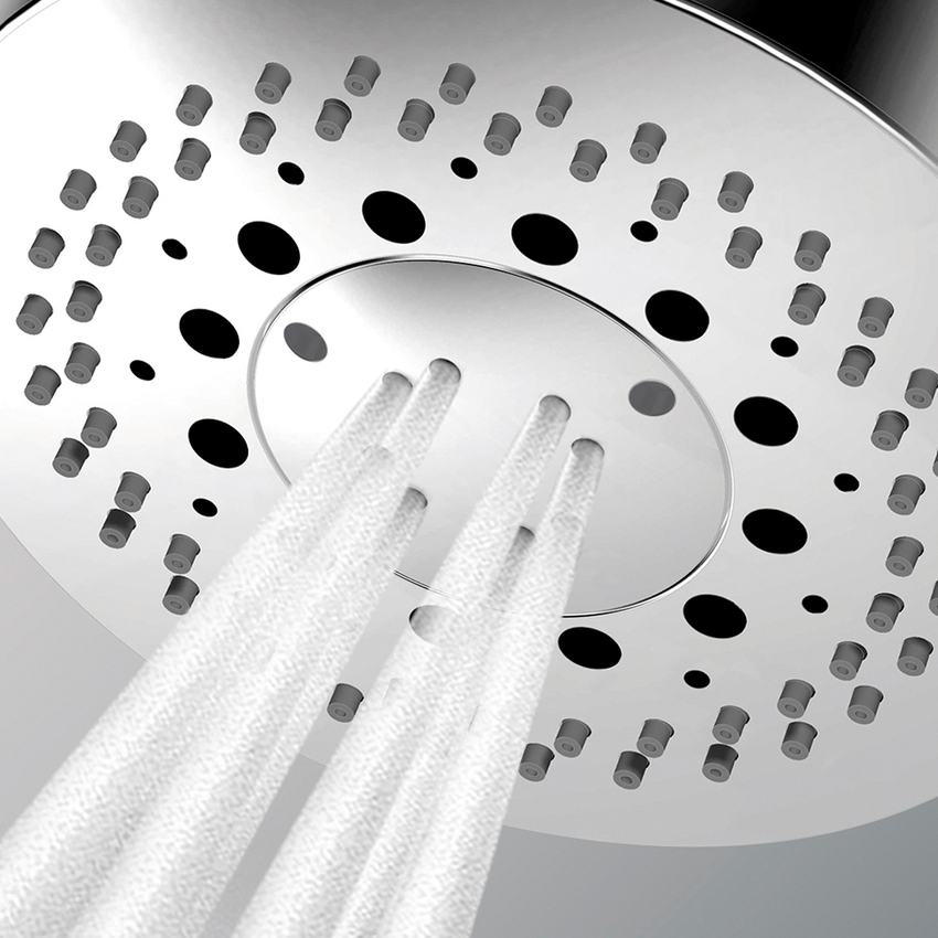 Immagine di Bossini LIBERTY LINE doccetta a mano Ø 11 cm, 3 getti, finitura cromo B00191000030005