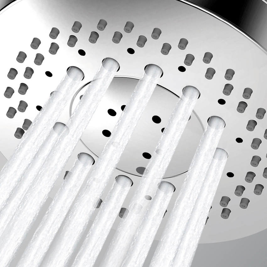 Immagine di Bossini LIBERTY LINE doccetta a mano Ø 11 cm, 3 getti, finitura cromo B00191000030005