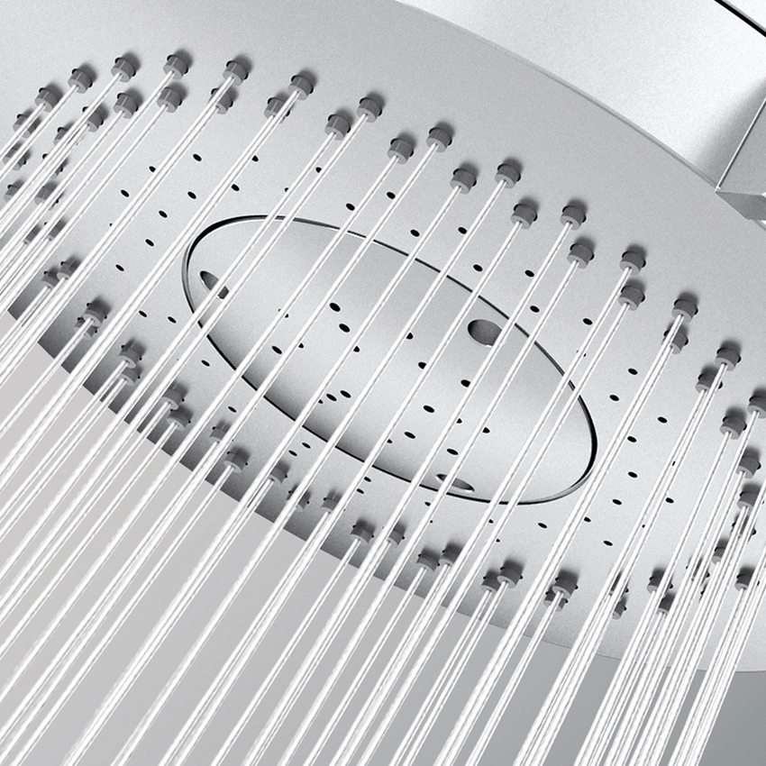 Immagine di Bossini LIBERTY LINE doccetta a mano Classic/3 LP Ø 11 cm, 3 getti, finitura cromo B00192000030005