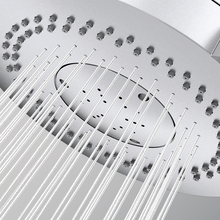 Immagine di Bossini LIBERTY LINE doccetta a mano Classic/3 LP Ø 11 cm, 3 getti, finitura cromo B00192000030005