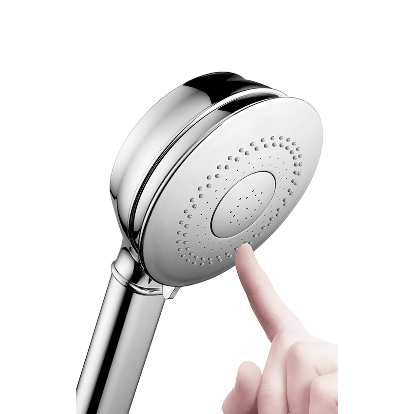 Immagine di Bossini LIBERTY LINE doccetta a mano Classic/3 LP Ø 11 cm, 3 getti, finitura cromo B00192000030005