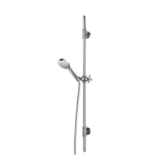 Immagine di Bossini LIBERTY LINE asta murale H.113.4 cm, con supporti regolabili, doccetta Classic/1 e flessibile 175 cm, finitura cromo D19004600030009