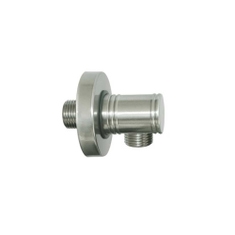 Immagine di Bossini LIBERTY LINE presa d'acqua in ottone, con rosone 1/2" M x 1/2" M, finitura nichel spazzolato V00225000094004