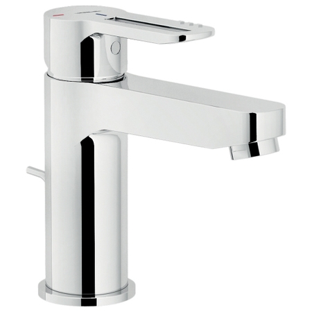Immagine di Nobili NEW ROAD miscelatore lavabo monocomando a risparmio idrico ed energetico con scarico, finitura cromo RDH00118/1CR