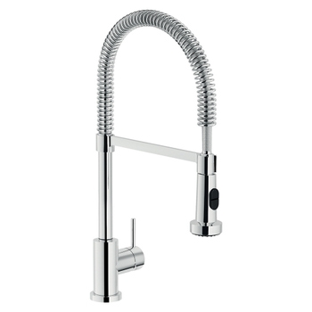 Immagine di Nobili LIVE miscelatore monocomando per lavello con doccetta a 2 getti orientabile, finitura cromo LV00300/3CR