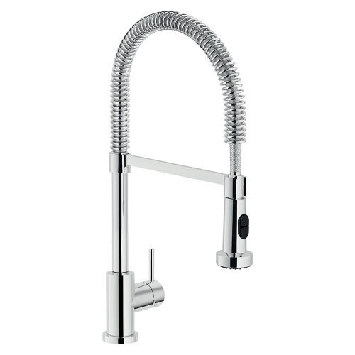 Immagine di Nobili LIVE miscelatore monocomando per lavello con doccetta a 2 getti orientabile, finitura cromo LV00300/3CR