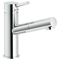 Immagine di Nobili LIVE miscelatore lavabo monocomando con doccetta estraibile, finitura cromo LV00118/40CR