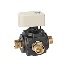 Immagine di Caleffi Valvola a sfera motorizzata, a tre vie, con microinterruttore ausiliario, assorbimento 4 VA 644562