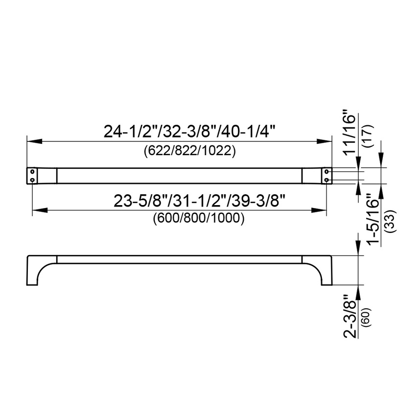 Immagine di Keuco EDITION 11 portsalviette L.62 cm, finitura cromo 11101010600