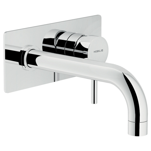 Immagine di Nobili LIVE miscelatore lavabo solo parte esterna monocomando a parete, finitura cromo LV00198CR