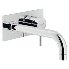 Immagine di Nobili LIVE miscelatore lavabo solo parte esterna monocomando a parete bocca lunga P.20 cm, finitura cromo LV00198/1CR