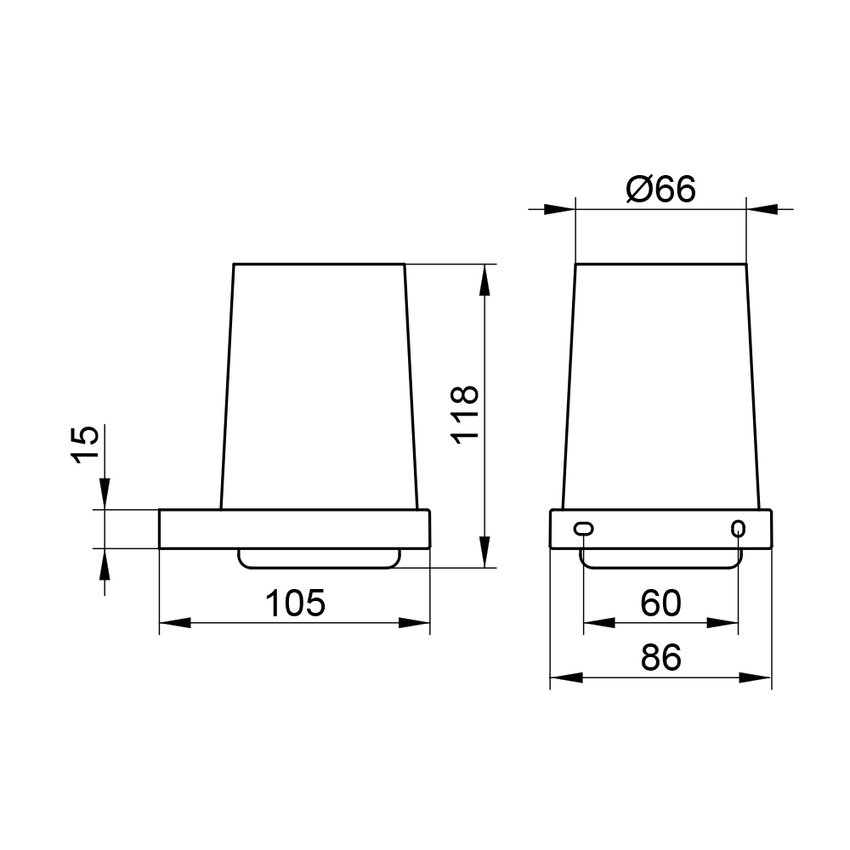 Immagine di Keuco EDITION 11 portabicchiere completo di bicchiere in cristallo, vetro soffiato, finitura cromo 11150019000