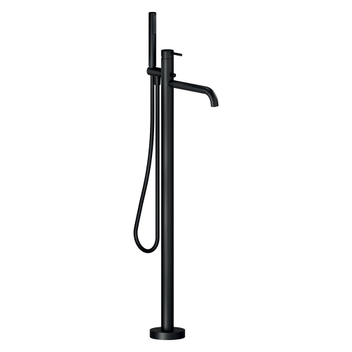 Immagine di Nobili LIVE miscelatore vasca solo parte esterna monocomando a 2 vie, colore mora finitura opaco WE00180/TBM