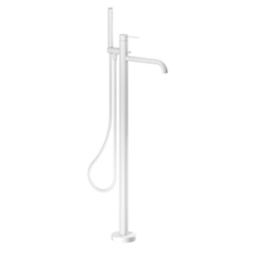 Immagine di Nobili LIVE miscelatore vasca solo parte esterna monocomando a 2 vie, finitura polar white WE00180/TWM