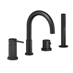 Immagine di Nobili LIVE miscelatore monocomando bordo vasca, colore mora finitura opaco WEBK110/9TBM