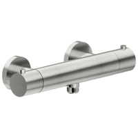 Immagine di Nobili LIVE miscelatore doccia con termostatico esterno, finitura inox LV00030IX