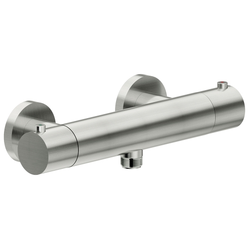 Immagine di Nobili LIVE miscelatore doccia con termostatico esterno, finitura inox LV00030IX