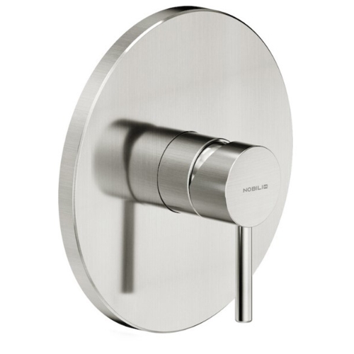 Immagine di Nobili LIVE miscelatore doccia monocomando Ø 17 cm incasso a 1 via , finitura inox LV00108IX