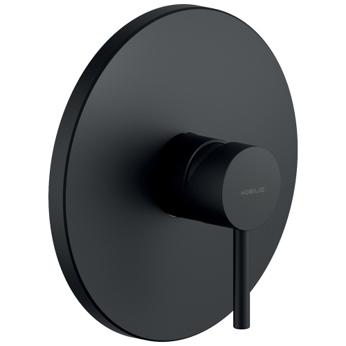 Immagine di Nobili LIVE miscelatore doccia monocomando Ø 17 cm incasso a 1 via , colore mora finitura opaco LV00108BM