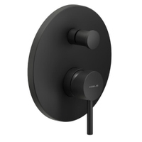 Immagine di Nobili LIVE miscelatore doccia solo parte esterna monocomando incasso a 2 vie , colore mora finitura opaco LV00100/EBM