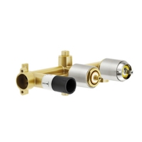 Immagine di Nobili Corpo incasso per miscelatore monocomando doccia a 2 vie, finitura inox WE81200/TIX