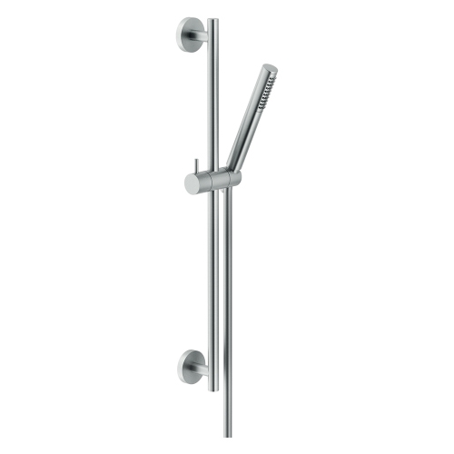 Immagine di Nobili VELIS asta murale con doccetta, finitura inox AD140/37IX