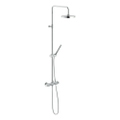 Immagine di Nobili LIVE colonna doccia con termostatico esterno e rampa telescopica, finitura cromo LV00030/50CR